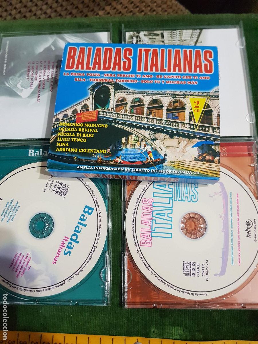 CDs de m&uacute;sica: DOS CDS BALADAS ITALIANAS