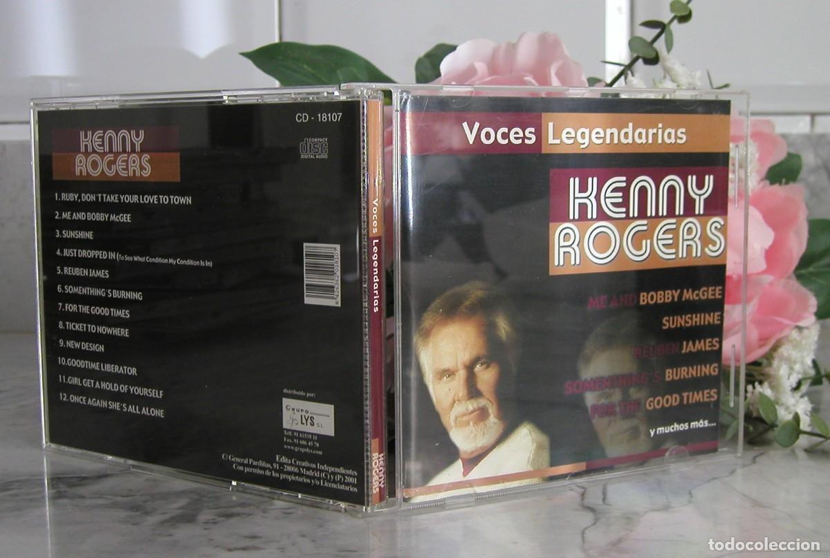 CDs de m&uacute;sica: Cd Kenny Rogers Voces legendarias A&ntilde;o 2001 T&iacute;tulos de canciones en las fotograf&iacute;as adjuntas