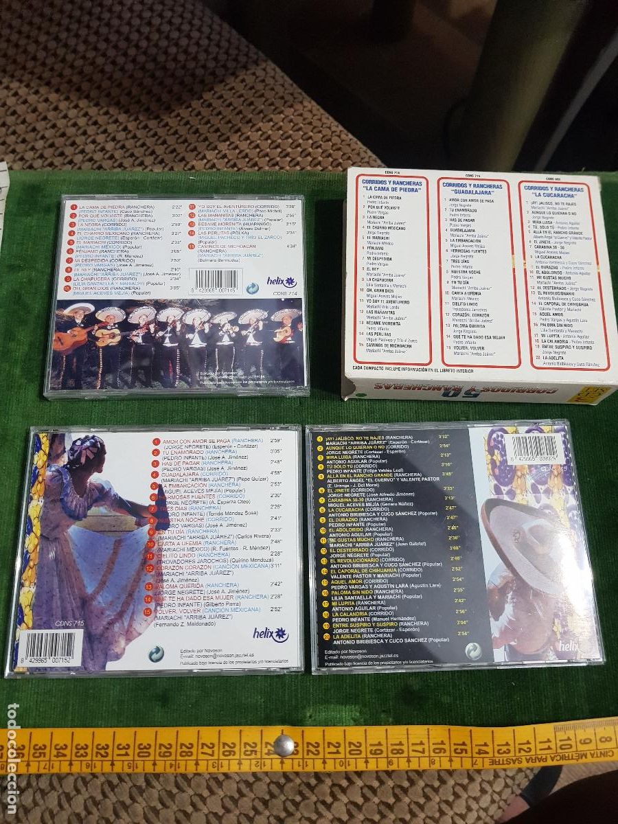 CDs de m&uacute;sica: TRES CDS,50 CORRIDOS Y RANCHERAS - Foto 2