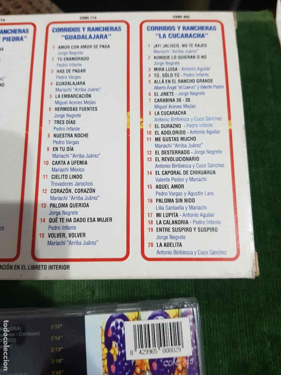 CDs de m&uacute;sica: TRES CDS,50 CORRIDOS Y RANCHERAS - Foto 3