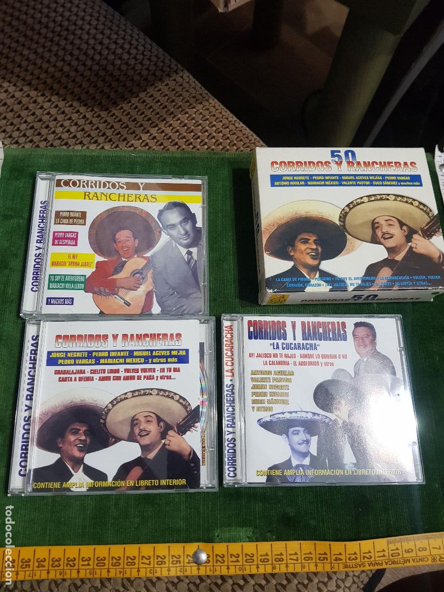 CDs de m&uacute;sica: TRES CDS,50 CORRIDOS Y RANCHERAS - Foto 1