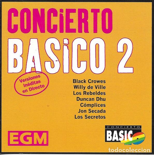 CDs de m&uacute;sica: CD COMPILATION - Concierto b&aacute;sico 2 - Duncan Dhu / Black Crowes / Los Secretos (NM/NM)
