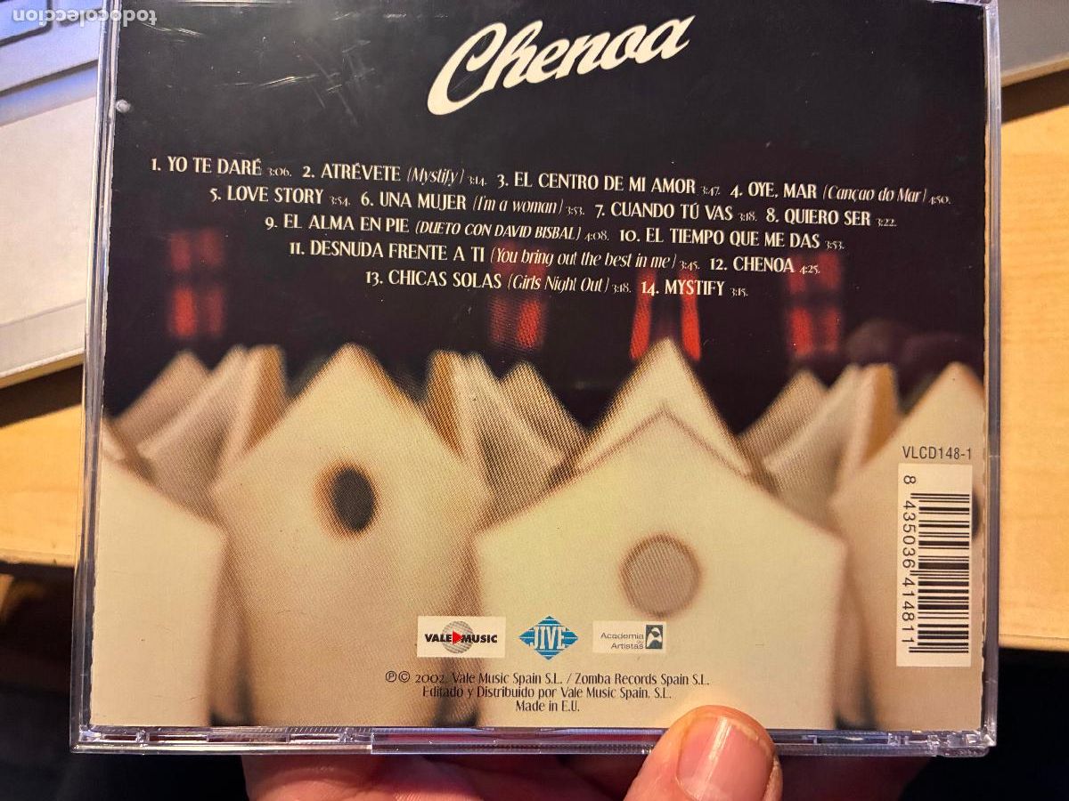 CDs de m&uacute;sica: Disco CD Chenoa con dedicatoria y firma - Foto 4