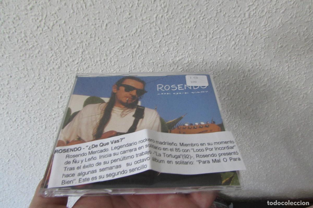 CDs de m&uacute;sica: ROSENDO &iquest; De que vas ? CD SINGLE CADENA 00