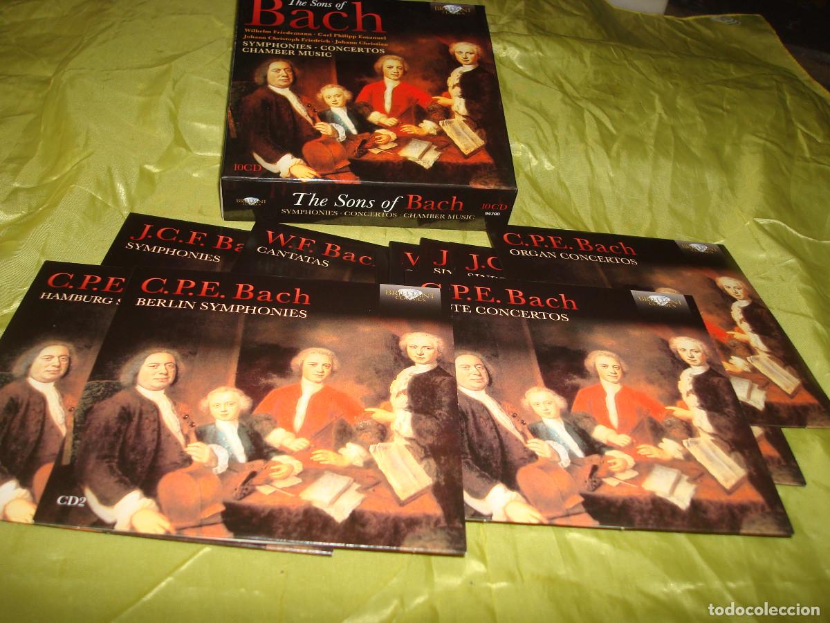 CDs de m&uacute;sica: THE SONS OF BACH. SYMPHONIES-CONCERTOS-CHAMBER MUSIC. CAJA CON 10 CD&acute;S . IMPECABLE(#)