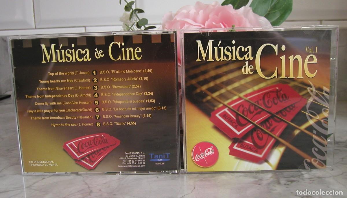 CDs de m&uacute;sica: CD M&uacute;sica de cine Vol. 1 CD Versiones originales cd promocional Coca Cola A&ntilde;o 2004 Tanit Music