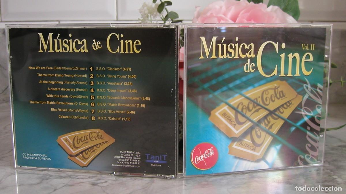CDs de m&uacute;sica: CD M&uacute;sica de cine Vol. 2 CD Versiones originales cd promocional Coca Cola A&ntilde;o 2004 Tanit Music