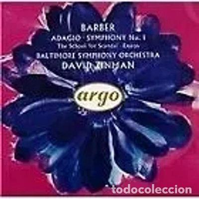 CDs de m&uacute;sica: Barber: Adagio; Symphony No.1 etc.- 0028943628822