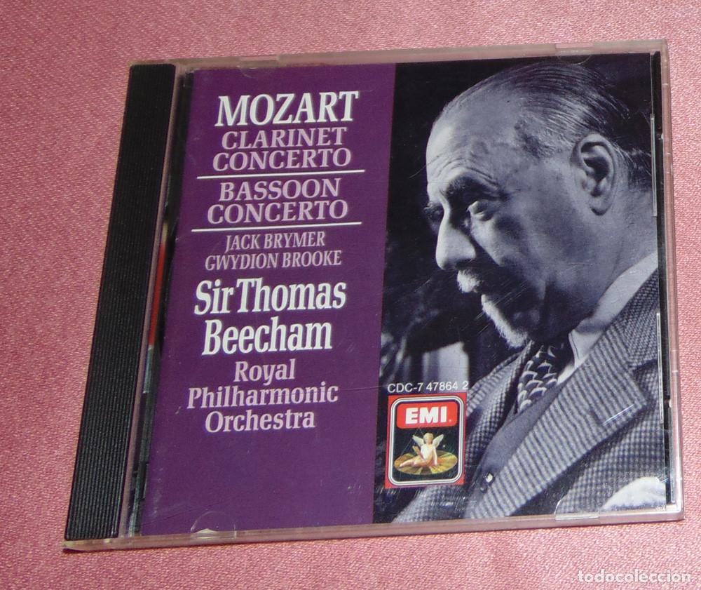 CDs de m&uacute;sica: MOZART - CLARINET CONCERTO -THOMAS BEECHAM - ROYAL PHILHARMONIC ORCHESTRA - CD ALBUM EMI USA