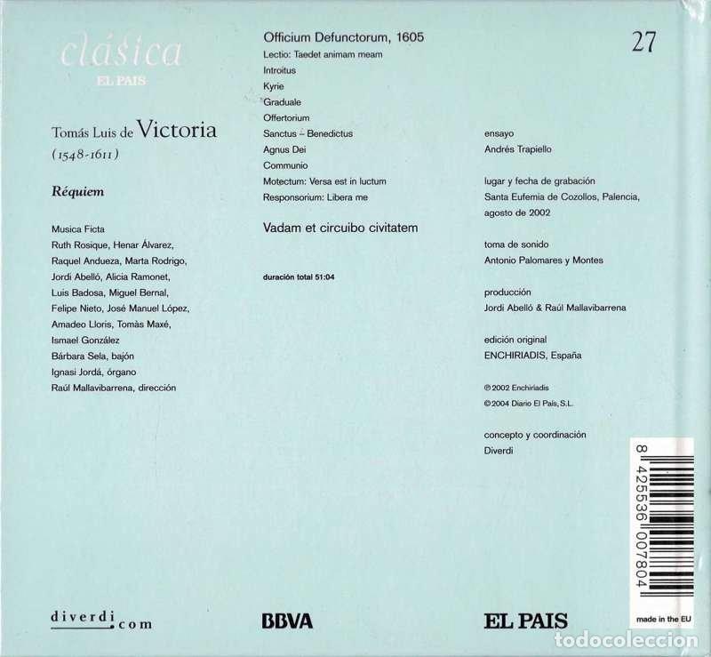 CDs de m&uacute;sica: Victoria - Requiem. CD - Foto 2