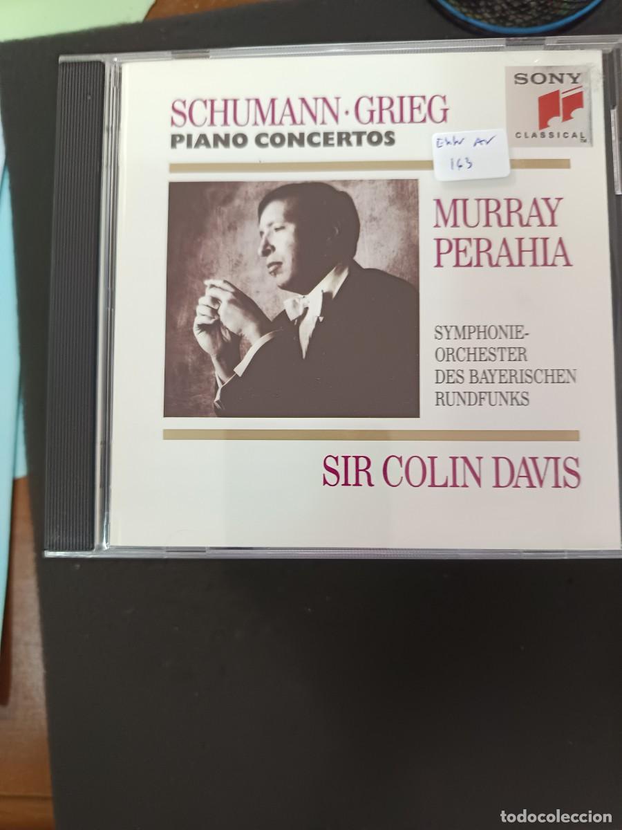 CDs de m&uacute;sica: SCHUMAN / GRIEG: PIANO CONCERTOS. PIANO: MURRAY PERAHIA. DIR.: SIR COLIN DAVIS