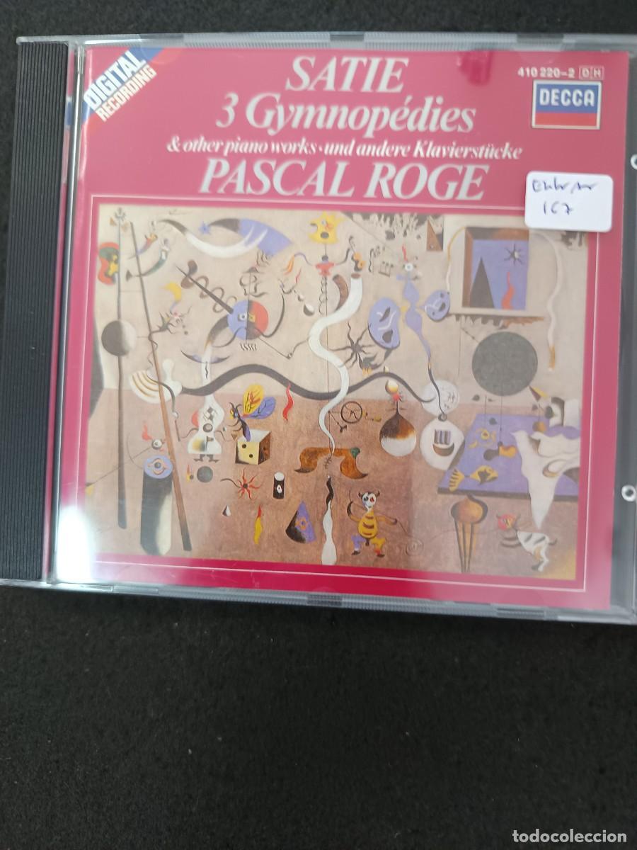 CDs de m&uacute;sica: SATIE: 3 GYMNOP&Eacute;DIES & OTHER PIANO WORKS. PIANO: PASCAL ROGE