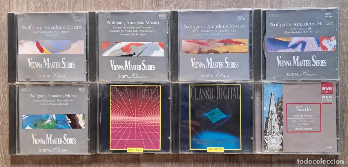 CDs de m&uacute;sica: Lote 8 CDs M&uacute;sica Cl&aacute;sica: Wolfgang Amadeus Mozart (Vienna Master Series / EMI / Classic Digital)