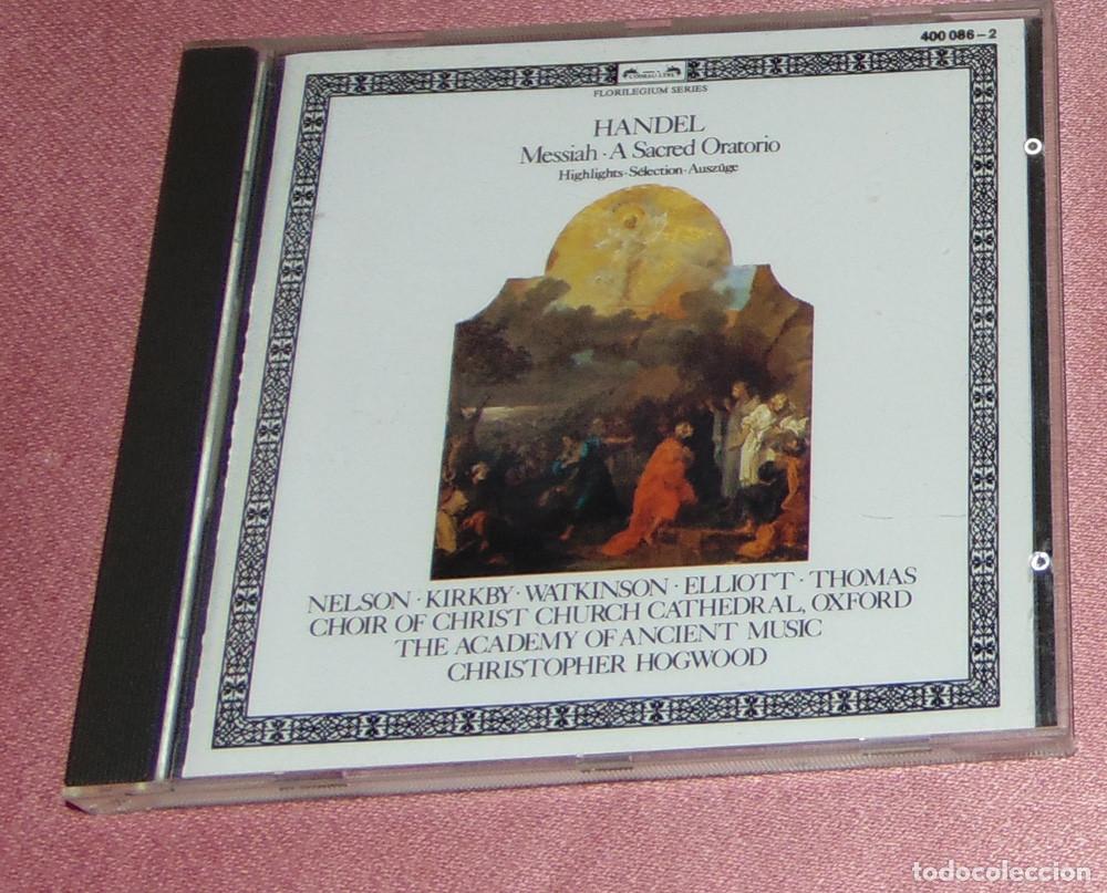 CD de M&uacute;sica: HAENDEL- HANDEL - MESSIAH - ORATORIO - CD ALBUM CON SELECCI&Oacute;N (HIGHLIGHTS) - MADE IN WEST GERMANY