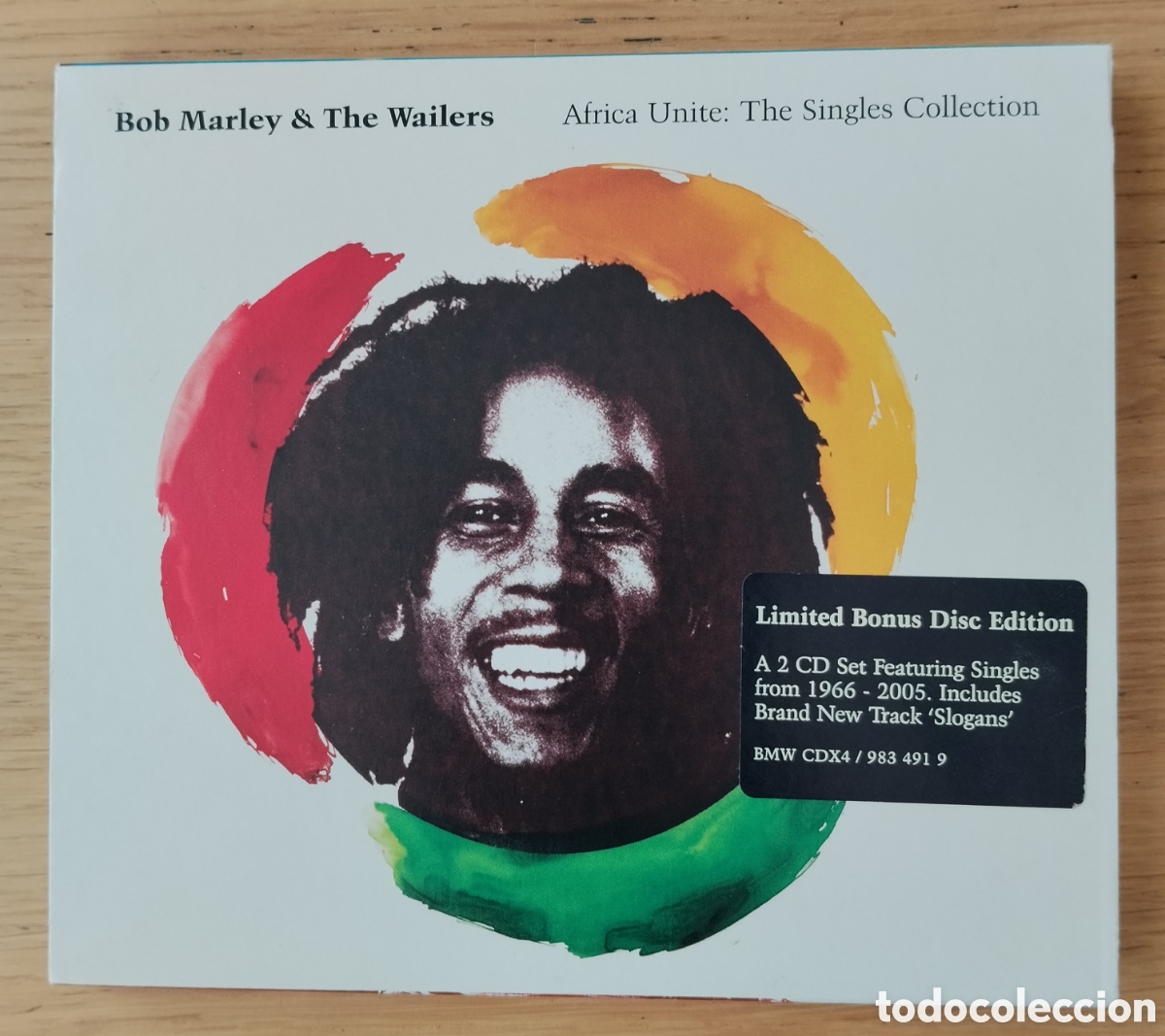 Music CDs: BOB MARLEY & THE WAILERS &rdquo;AFRICA UNITE (THE SINGLES COLECTION)&rdquo; DOBLE CD - 2005 - REGGAE