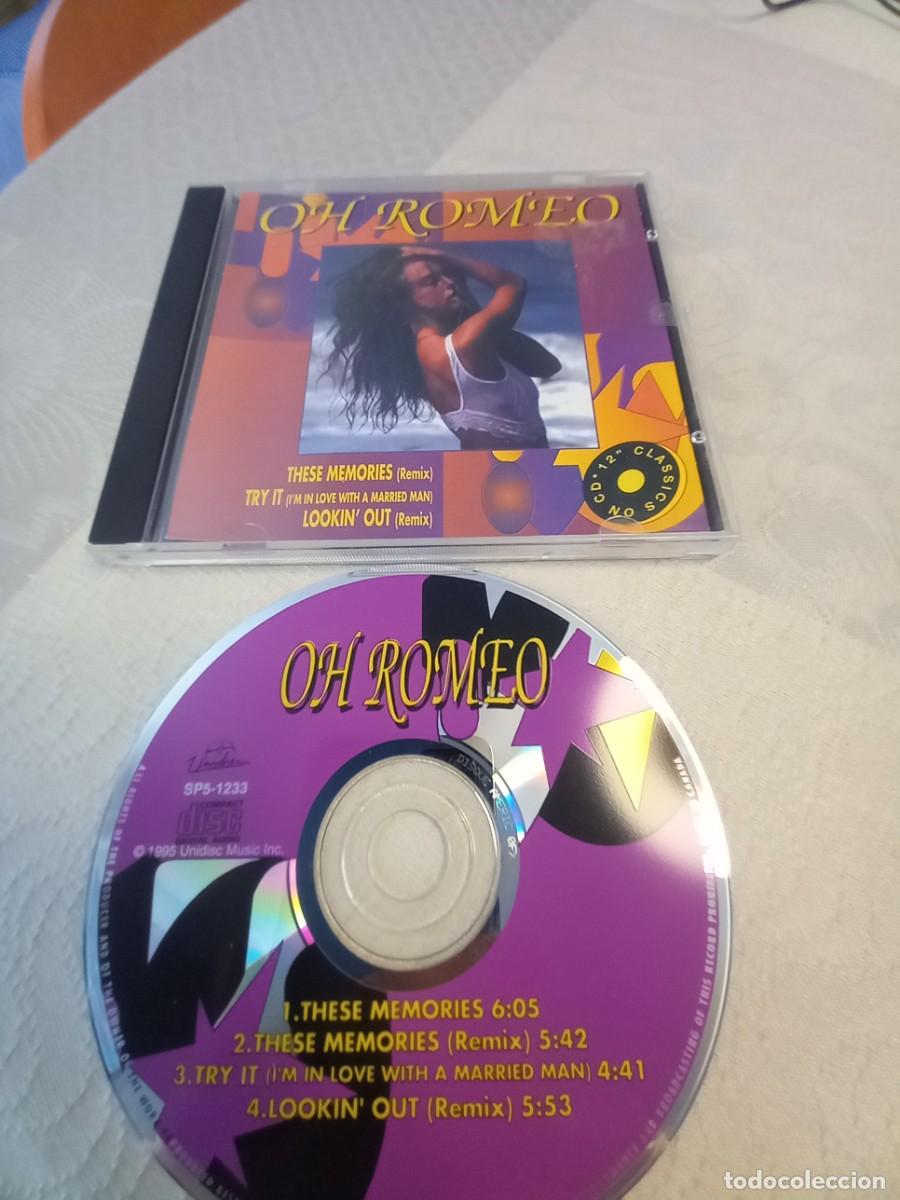 CDs de m&uacute;sica: RAR MAXI CD. OH ROMEO. THESE MEMORIES (REMIX). 4 TRACKS. ITALO DISCO. CANAD&Aacute;