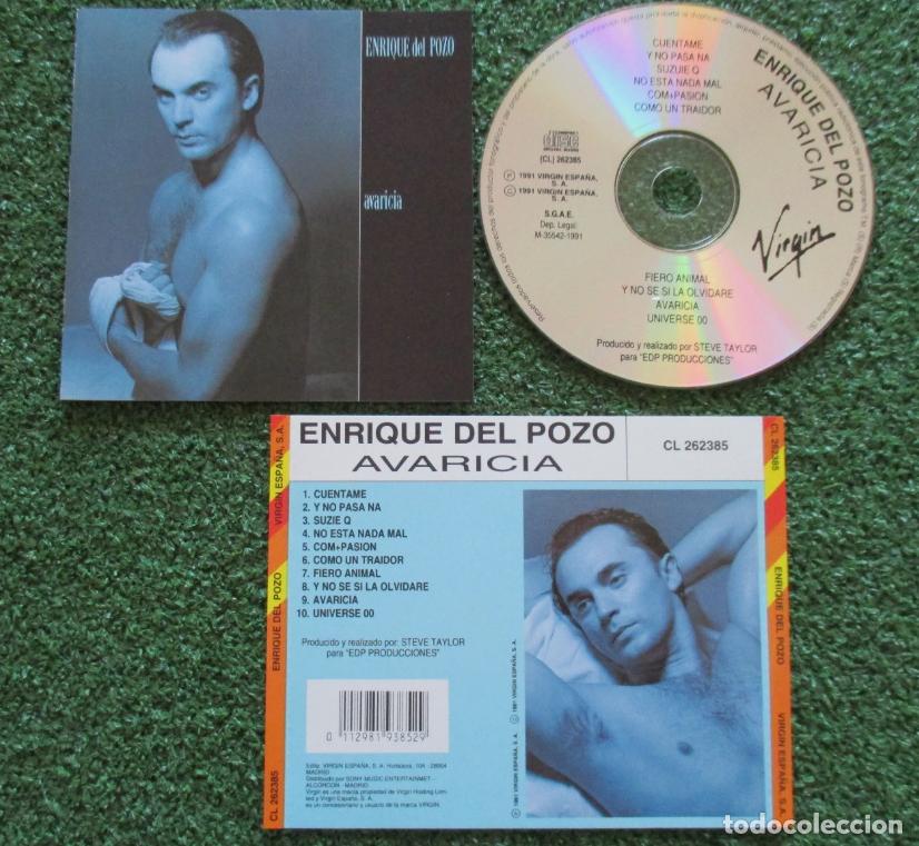 CDs de m&uacute;sica: ENRIQUE DEL POZO ** Avaricia ** CD 1991