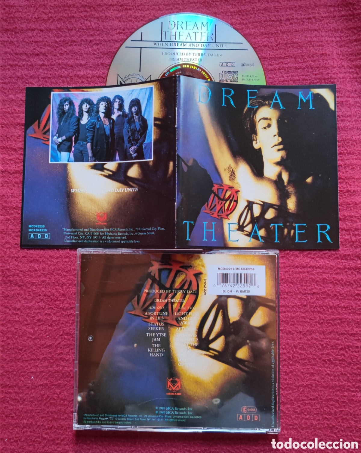 CDs de m&uacute;sica: DREAM THEATER: When Dream And Day Unite. Cd Edici&oacute;n Original 1989 MCA Records.