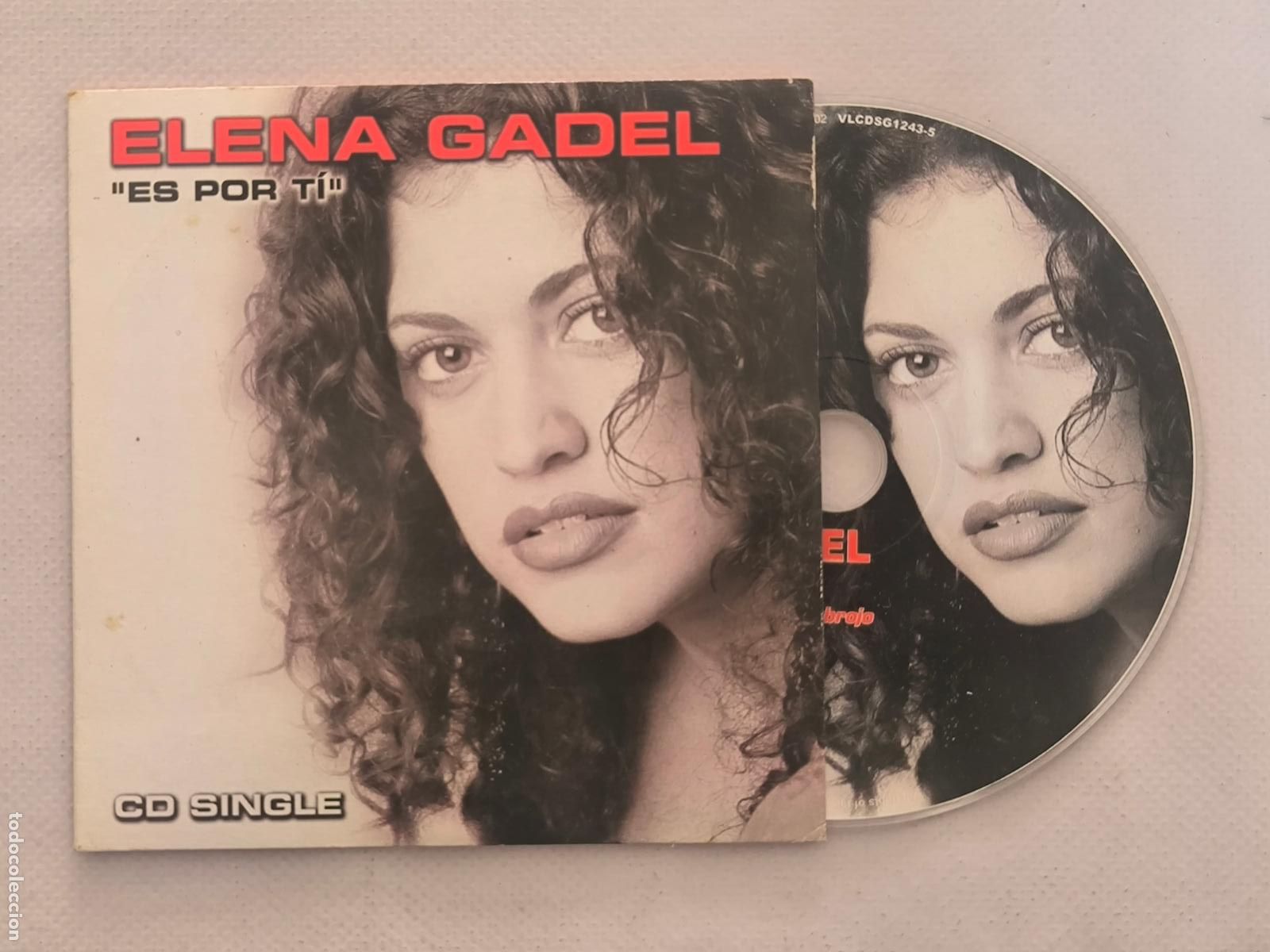 CDs de m&uacute;sica: CD SINGLE ELENA GADEL - ES POR TI - FUNDA FINA CARTON (018B)