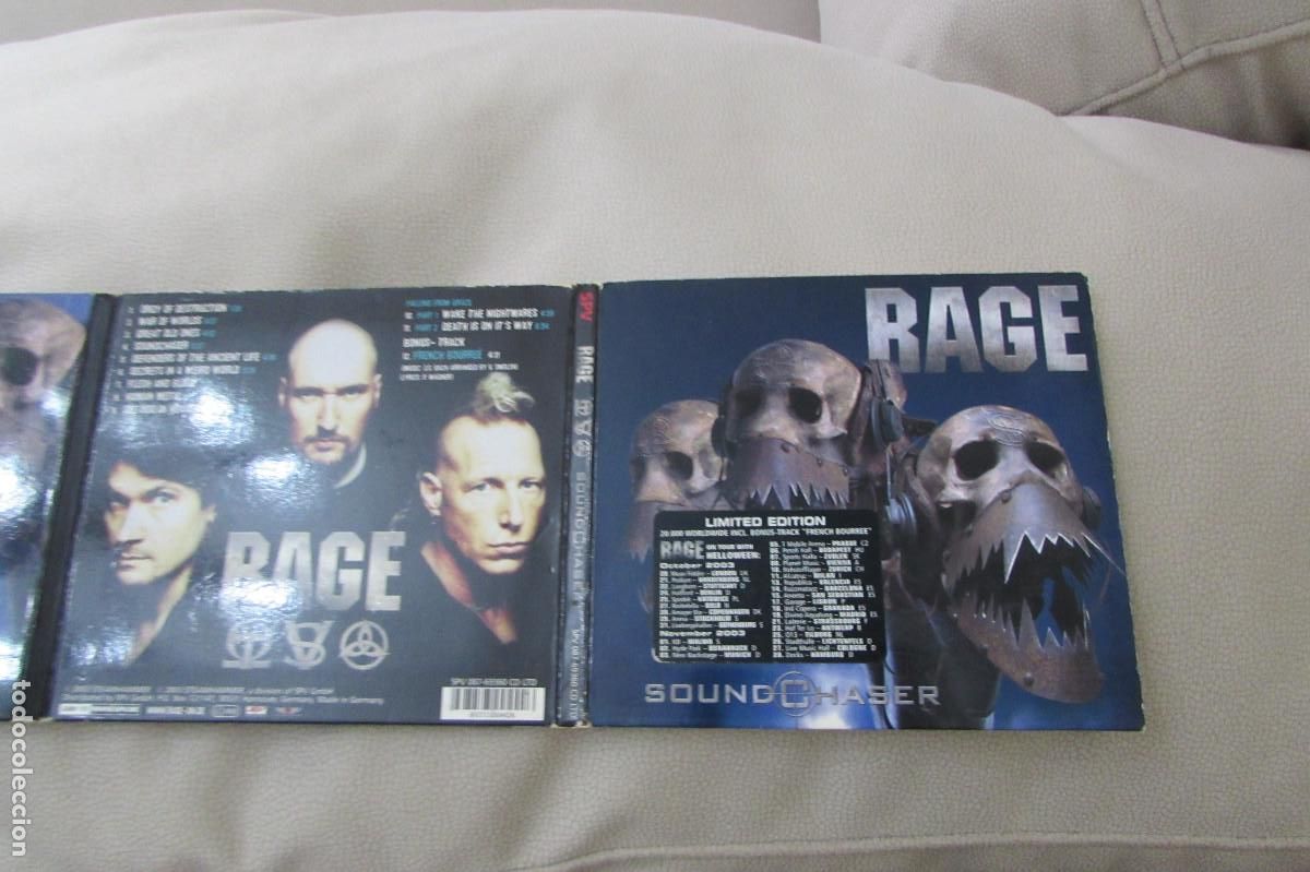 CDs de m&uacute;sica: rage soundchaser solo caja y caratulas