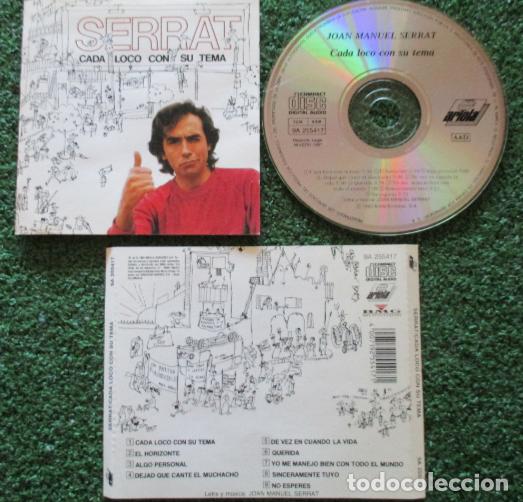 CDs de m&uacute;sica: JOAN MANUEL SERRAT ** Cada loco con su tema ** CD 1990