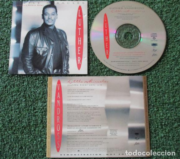 CDs de m&uacute;sica: LUTHER VANDROSS ** Little Miracles (Happen Every Day) ** 1993 USA CD SINGLE PROOCIONAL