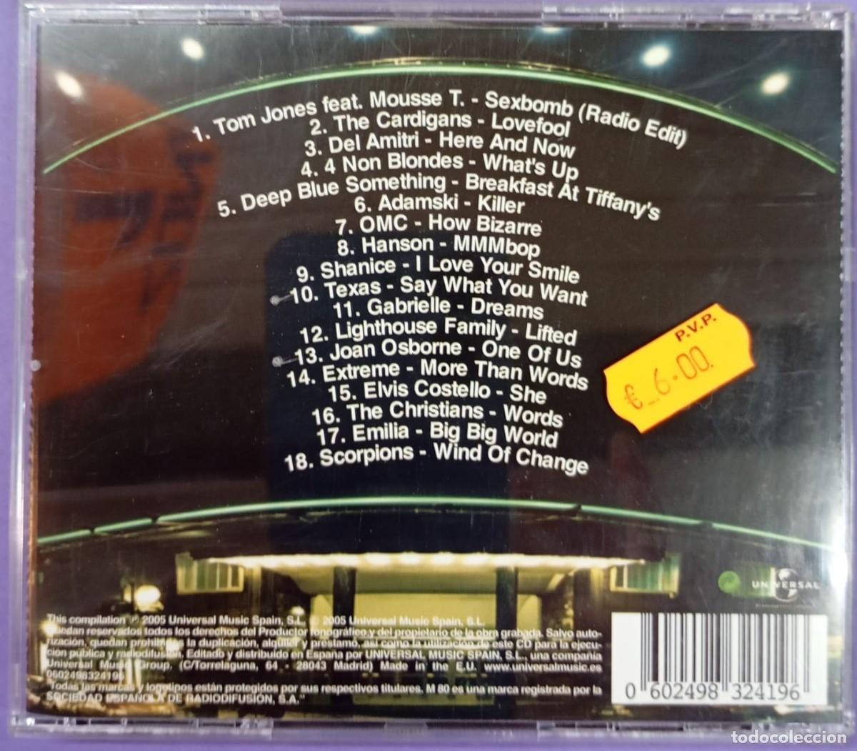CDs de m&uacute;sica: M80 - LOS &Eacute;XITOS DE LOS 90 - Foto 2