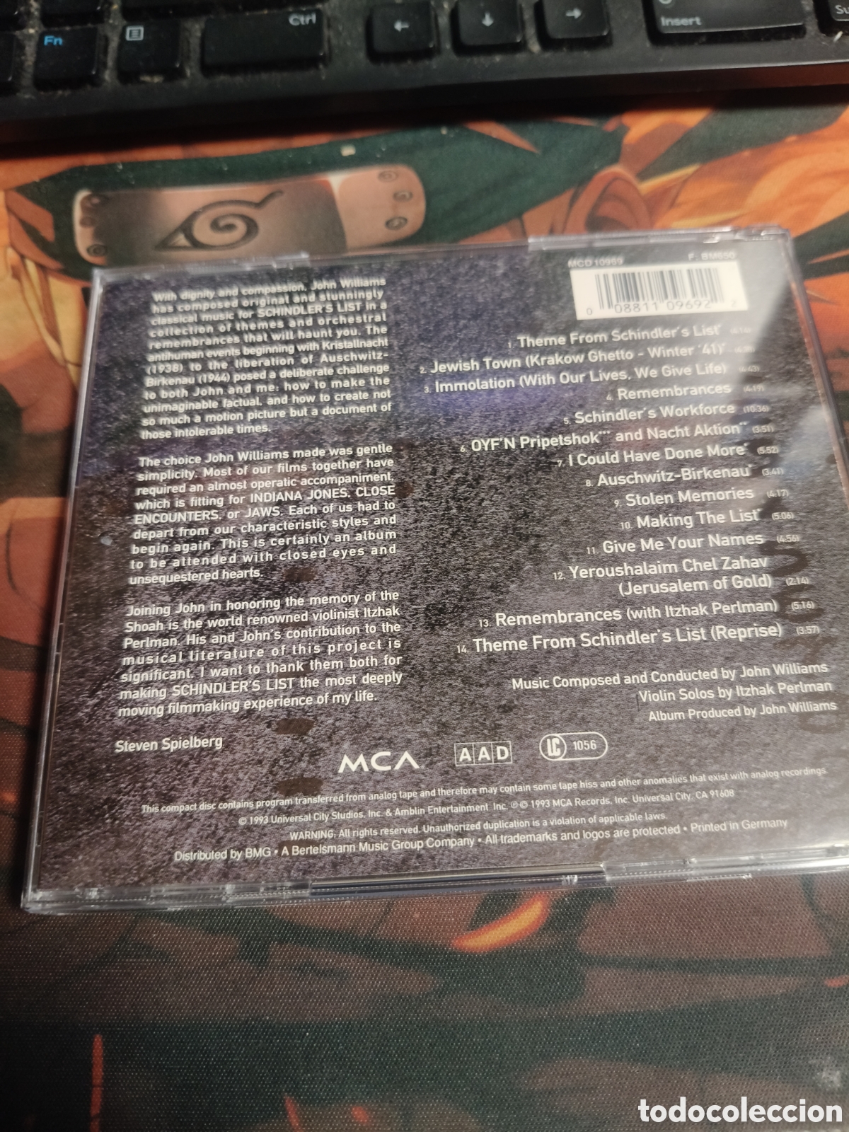 CDs de m&uacute;sica: Schindlers list - CD BSO - Foto 3