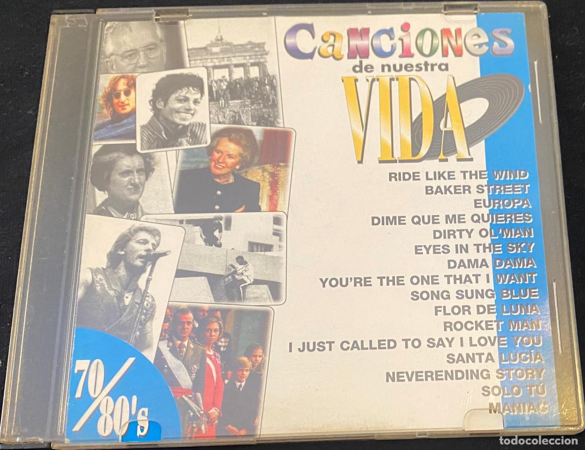 CDs de m&uacute;sica: 'Canciones de nuestra vida - 70-80s'. Santana, Cecilia, Elton John, etc. 16 temas. Caja fina slim.