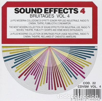 CDs de m&uacute;sica: Sound Effects 4 - Bruitages Vol. 4- 3254872144042