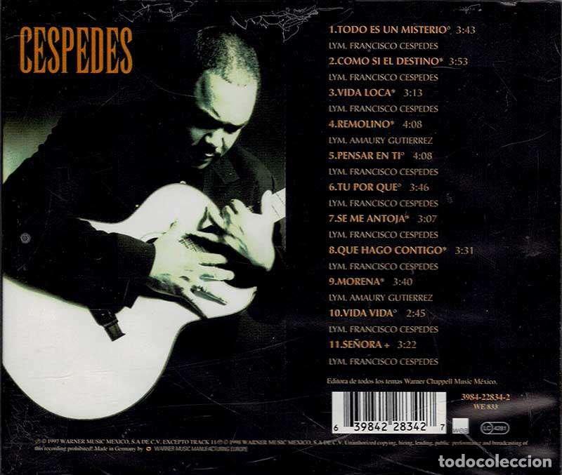 CDs de m&uacute;sica: Francisco C&eacute;spedes - Vida Loca. CD - Foto 2