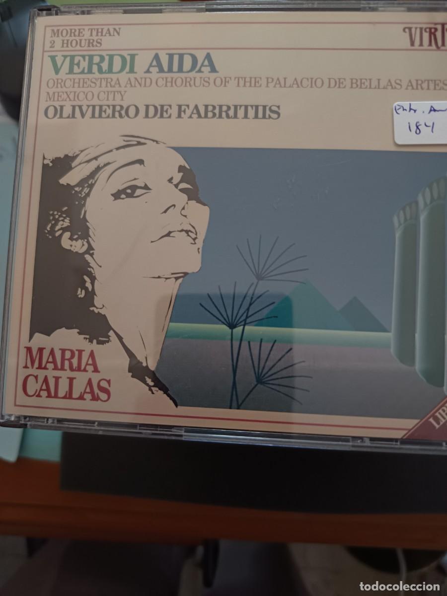 CDs de m&uacute;sica: 3CD. VERDI: AIDA.- DIR.: OLIVIERO DE FABRITIIS.- MARIA CALLAS, MARIO DEL MONACO, GIUSEPPE TADDEI
