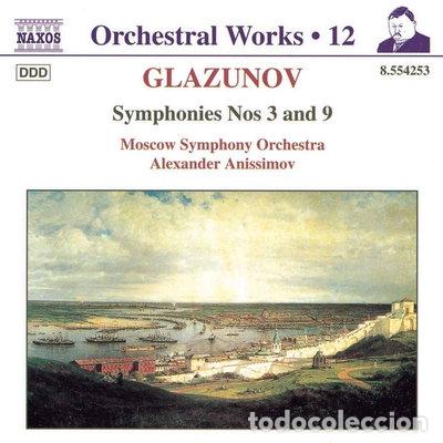 CDs de m&uacute;sica: Glazunov: Symphonies Nos. 3 and 9- 0636943425329