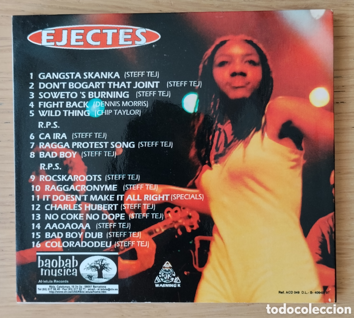 CDs de m&uacute;sica: LES EJECT&Eacute;S: &rdquo;EJECTES GREATEST HITS&rdquo; CD - 1998 - SKA - Foto 2