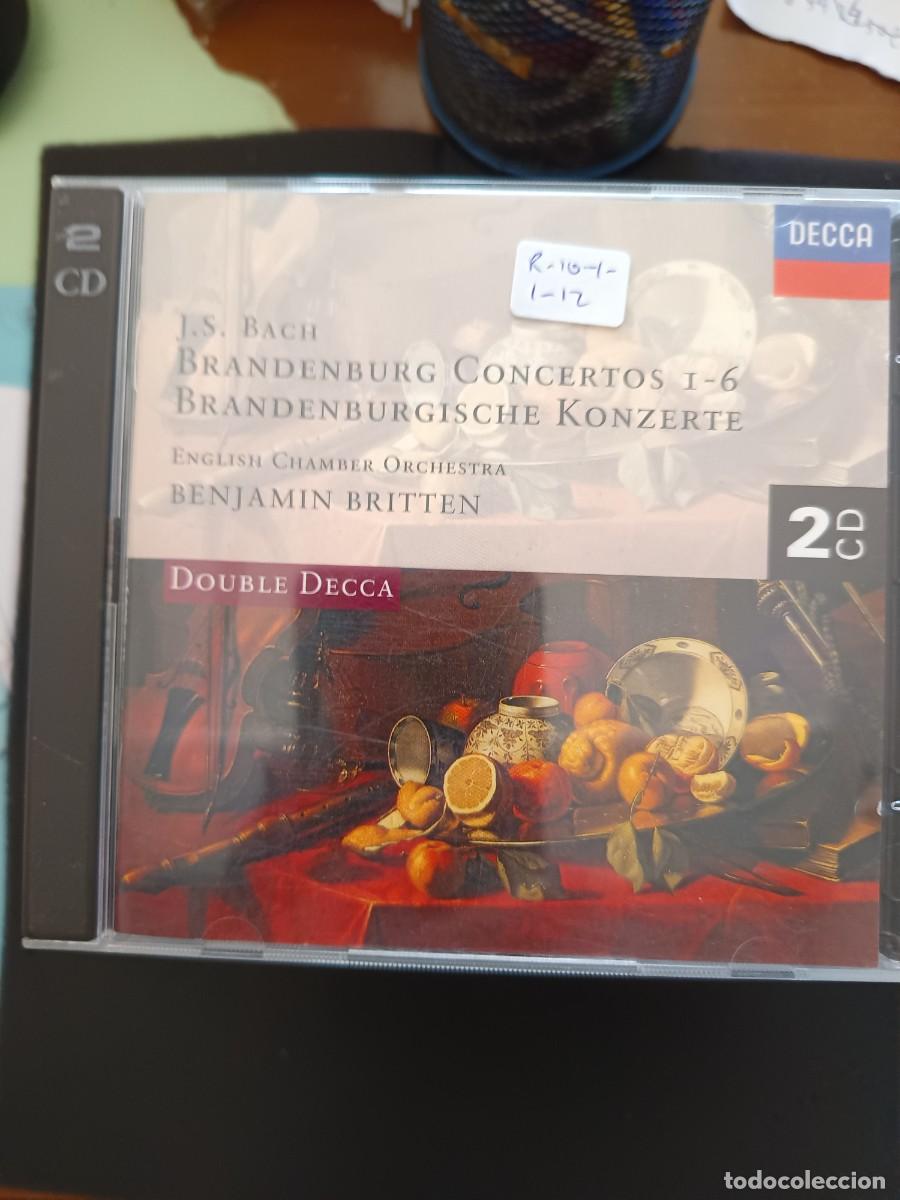 CDs de m&uacute;sica: 2 CD. J. S. BACH. BRANDENBURG CONCERTOS 1 - 6. DIR: BENJAMIN BRITTEN