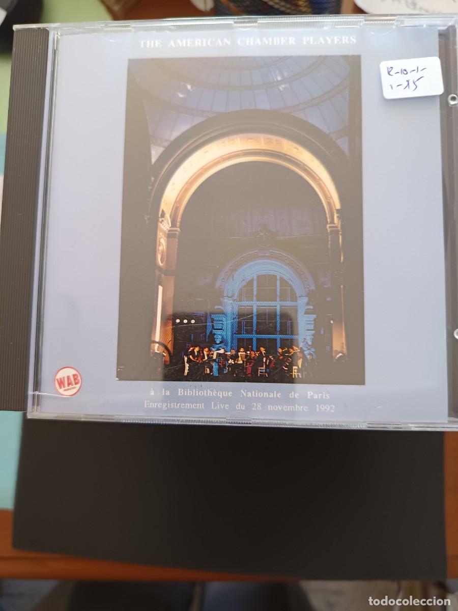 CDs de m&uacute;sica: THE AMERICAN CHAMBER PLAYERS &Agrave; LA BIBLIOTH&Egrave;QUE NATIONALE DE PARIS / 28.11.1992