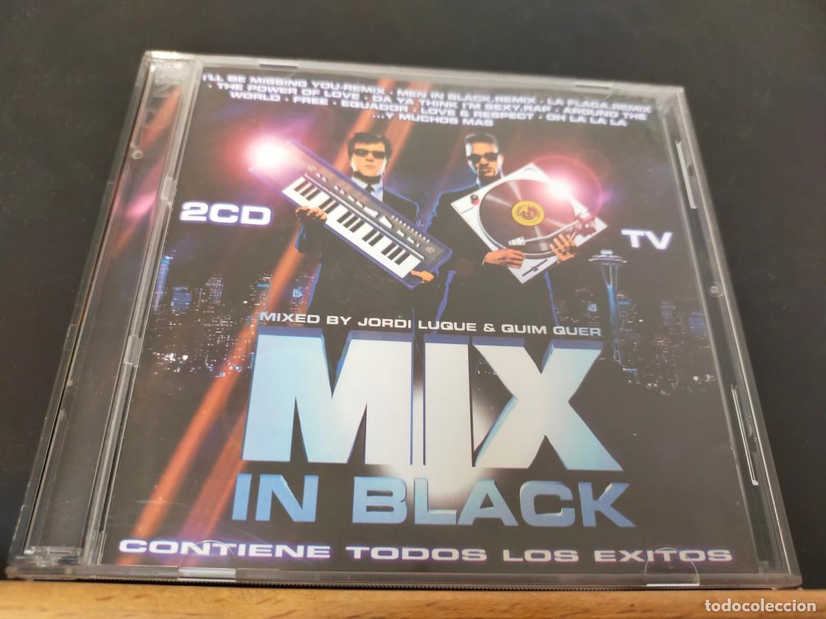CDs de m&uacute;sica: MIX IN BLACK. CONTIENE TODOS LOS &Eacute;XITOS. MIXED BY JORDI LUQUE & QUIM QUER. DOBLE CD. 1997