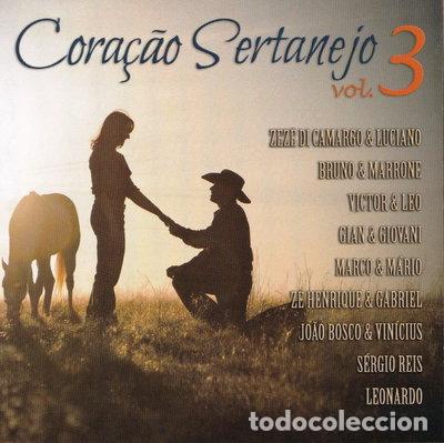 CDs de m&uacute;sica: Cora&ccedil;&atilde;o Sertanejo, Vol. 3- 5603850101139
