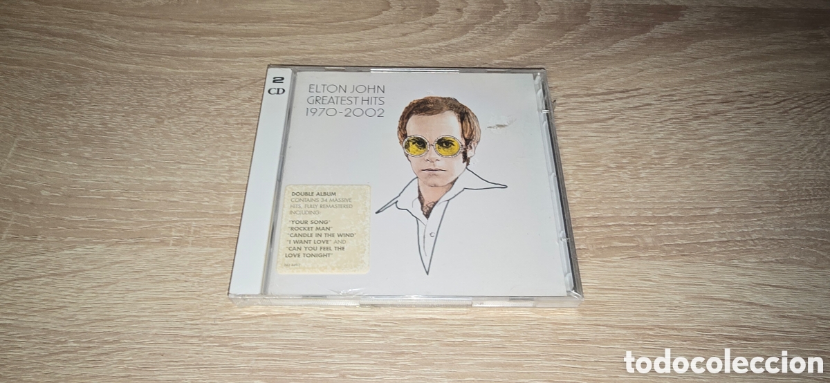 CDs de m&uacute;sica: ELTON JOHN GREATEST HITS 1970 - 2002 . NUEVO PRECINTADO.