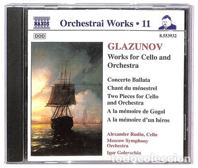 CDs de m&uacute;sica: Glazunov: Works for Cello and Orchestra- 0730099493222