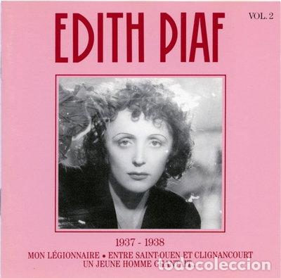 CDs de m&uacute;sica: Edith Piaf - Vol. 2 - 1937 - 1938- 0042283451629