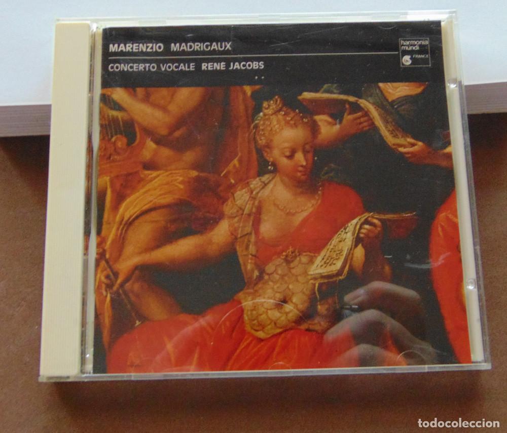 CDs de m&uacute;sica: MARENZIO - MADRIGALES - MADRIGAUX - CONCERTO VOCALE RENE JACOBS - CD ALBUM HARMONIA MUNDI - GERMANY