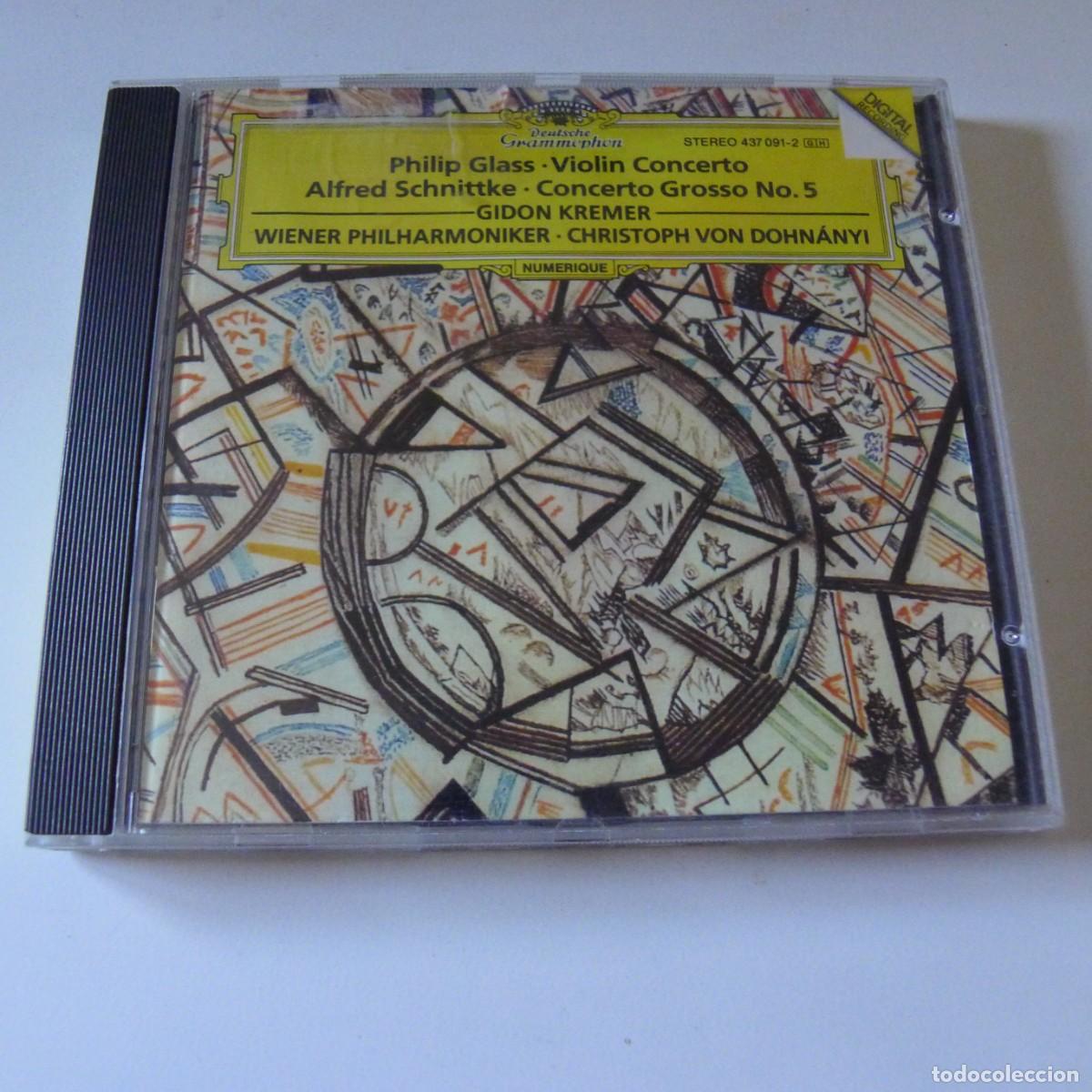 CDs de m&uacute;sica: Philip Glass &sdot; Alfred Schnittke &sdot; Gidon Kremer Violin Concerto / Concerto Grosso No. 5 CD