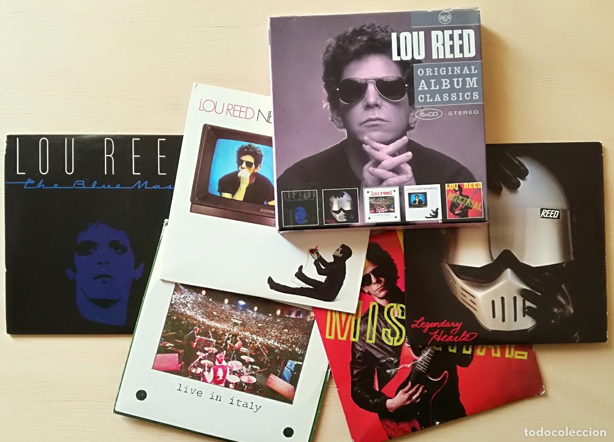 CDs de m&uacute;sica: LOU REED BOX 5 ORIGINAL CLASSIC ALBUMS - BLUE MASK LEGENDARY HEARTS MISTRIAL IN ITALY NEW SENSATIONS