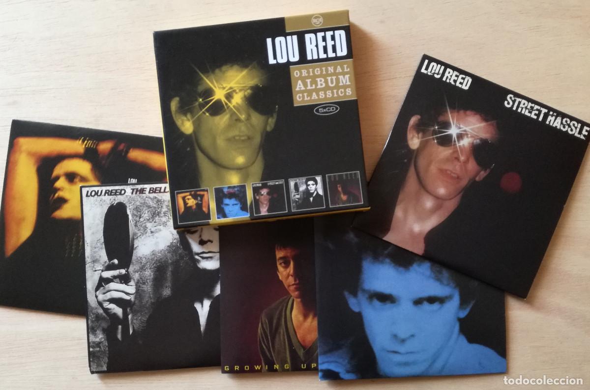 CDs de m&uacute;sica: LOU REED BOX 5 ORIGINAL CLASSIC ALBUMS - ROCK N ROLL ANIMAL HEART STREET HASSLE THE BELLS GROWING UP