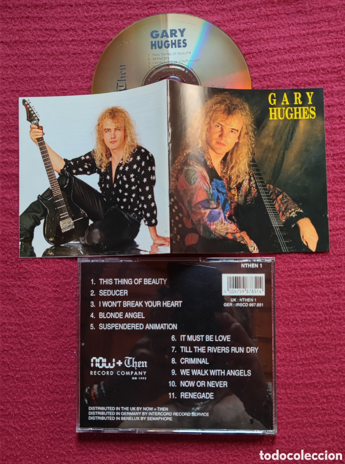 CDs de m&uacute;sica: GARY HUGHES: s/t. Cd Aor, Edici&oacute;n Original 1992 Now+Then Records. Vocalista de TEN. Rareza.
