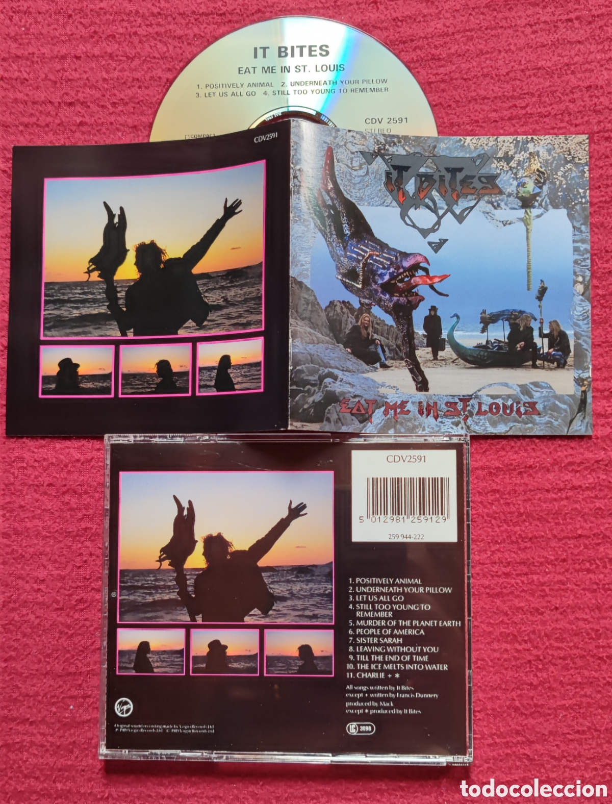 CDs de m&uacute;sica: IT BITES: Eat Me In St. Louis. Cd Aor, Edici&oacute;n Original 1989 Virgin Records.
