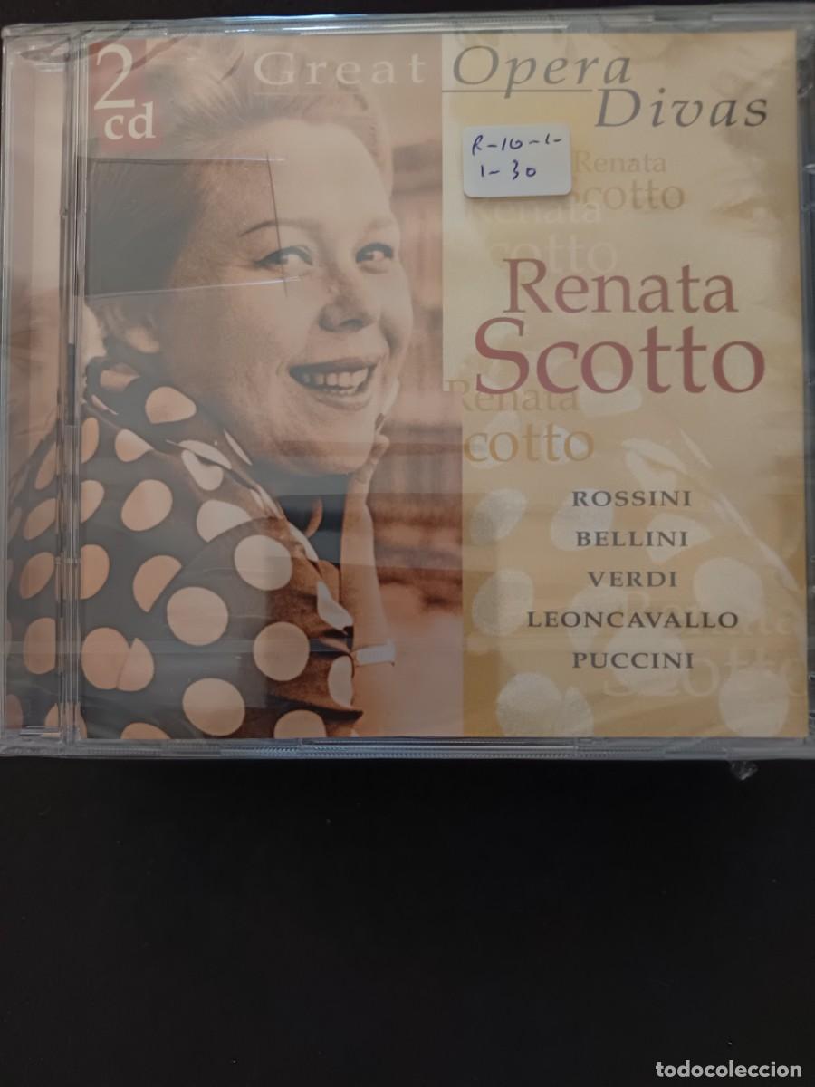 CDs de m&uacute;sica: 2 CD RENATA SCOTTO: ROSSINI, BELLINI, VERDI, LEONCAVALLO, PUCCINI.- GREAT OPERA DIVAS