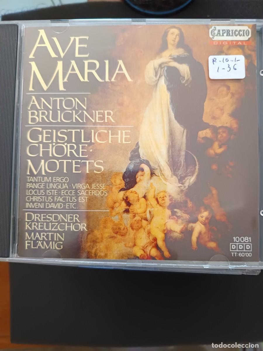 CDs de m&uacute;sica: ANTON BRUCKNER: AVE MARIA. GEISTLICHE CH&Ouml;REMOTETS.- DRESDNER KREUZCHOR. DIR: MARTIN FL&Auml;MIG