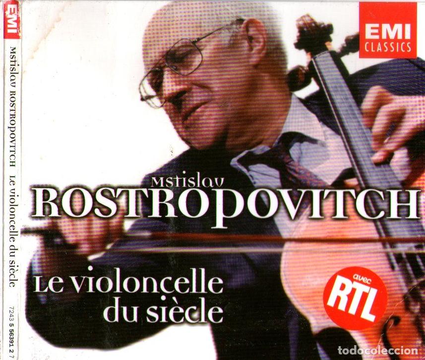 CDs de m&uacute;sica: ROSTROPOVITCH - LE VIOLONCELLE DU SI&Egrave;CLE - 13 TRACKS - ED. EMI CLASSICS - A&Ntilde;O 1997.